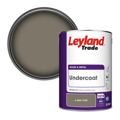 Leyland Trade Wood & Metal Undercoat Paint (S 6005-Y20R) 5L from B&Q