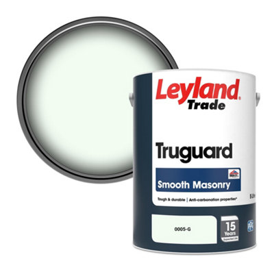 Leyland Trade Truguard Smooth Masonry Paint (0005-G) 5L from B&Q
