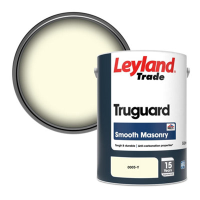 Leyland Trade Truguard Smooth Masonry Paint (0005-Y) 5L from B&Q
