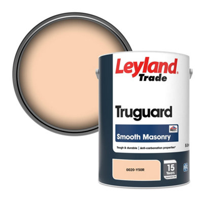 Leyland Trade Truguard Smooth Masonry Paint (0020-Y50R) 5L from B&Q