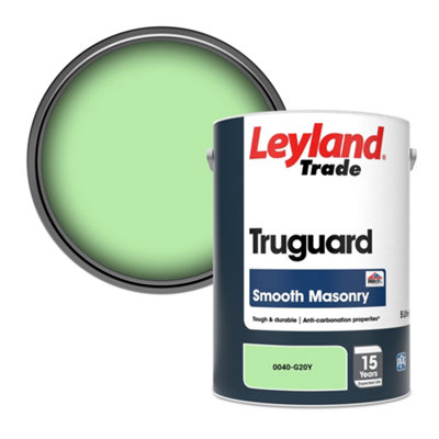Leyland Trade Truguard Smooth Masonry Paint (0040-G20Y) 5L from B&Q