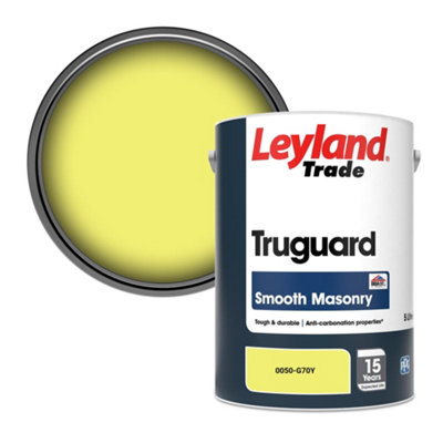 Leyland Trade Truguard Smooth Masonry Paint (0050-G70Y) 5L from B&Q