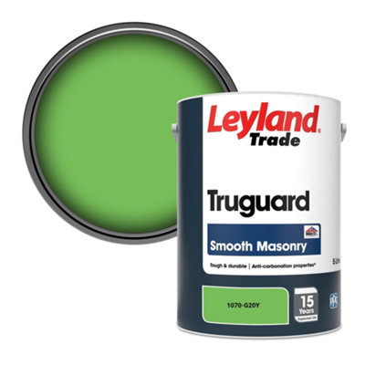 Leyland Trade Truguard Smooth Masonry Paint (1070-G20Y) 5L from B&Q