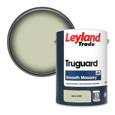 Leyland Trade Truguard Smooth Masonry Paint (2010-G70Y) 5L from B&Q