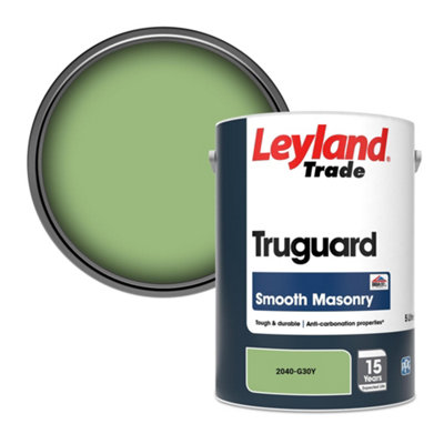 Leyland Trade Truguard Smooth Masonry Paint (2040-G30Y) 5L from B&Q
