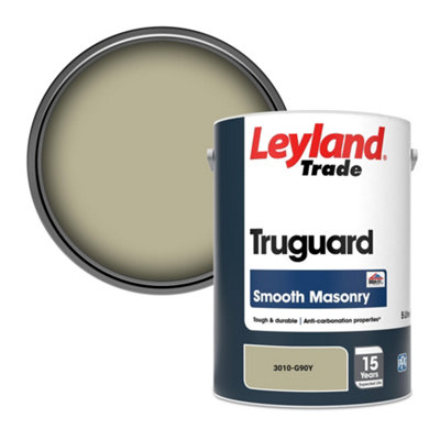 Leyland Trade Truguard Smooth Masonry Paint (3010-G90Y) 5L from B&Q