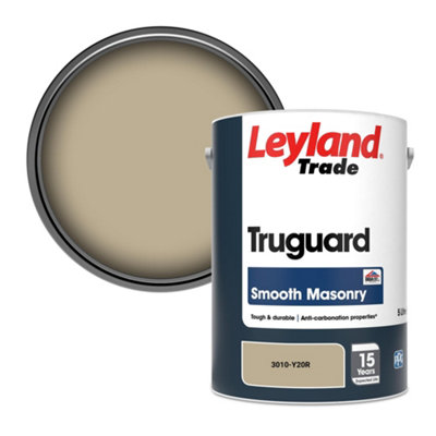 Leyland Trade Truguard Smooth Masonry Paint (3010-Y20R) 5L from B&Q