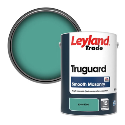 Leyland Trade Truguard Smooth Masonry Paint (3040-B70G) 5L from B&Q