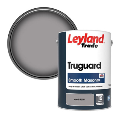 Leyland Trade Truguard Smooth Masonry Paint (4005-R20B) 5L from B&Q