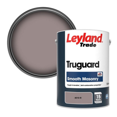 Leyland Trade Truguard Smooth Masonry Paint (4010-R) 5L from B&Q