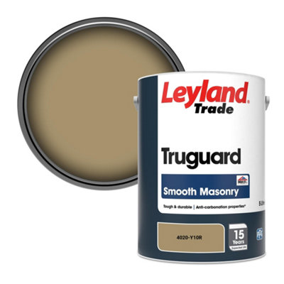 Leyland Trade Truguard Smooth Masonry Paint (4020-Y10R) 5L from B&Q