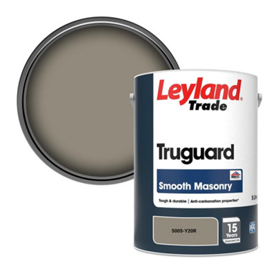 Leyland Trade Truguard Smooth Masonry Paint (5005-Y20R) 5L from B&Q