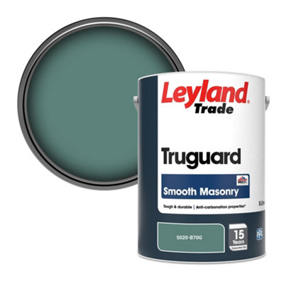 Leyland Trade Truguard Smooth Masonry Paint (5020-B70G) 5L from B&Q