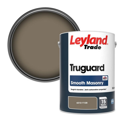 Leyland Trade Truguard Smooth Masonry Paint (6010-Y10R) 5L from B&Q