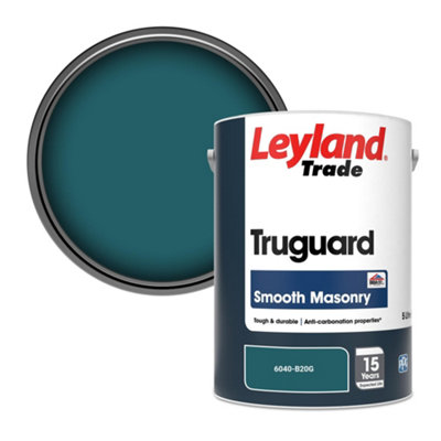 Leyland Trade Truguard Smooth Masonry Paint (6040-B20G) 5L from B&Q