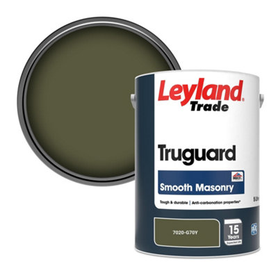 Leyland Trade Truguard Smooth Masonry Paint (7020-G70Y) 5L from B&Q
