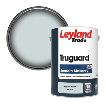 Leyland Trade Truguard Smooth Masonry Paint Winter's Breath (Ppg10-25) 5L from B&Q