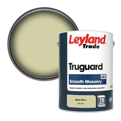 Leyland Trade Truguard Smooth Masonry Paint Misty Moor (Ppg11-09) 5L from B&Q
