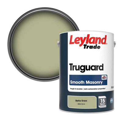 Leyland Trade Truguard Smooth Masonry Paint Bahia Grass (Ppg1122-4) 5L from B&Q
