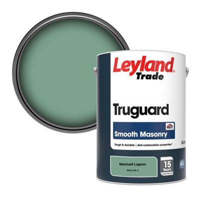 Leyland Trade Truguard Smooth Masonry Paint Mermaid Lagoon (Ppg1139-4) 5L from B&Q