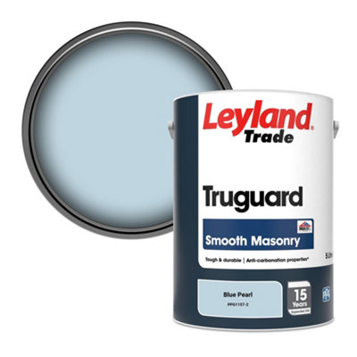 Leyland Trade Truguard Smooth Masonry Paint Blue Pearl (Ppg1157-2) 5L from B&Q
