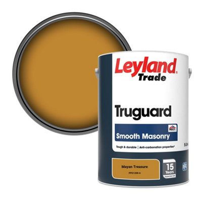 B&Q -  Truguard Smooth Masonry Paint Mayan Treasure (Ppg1208-6) 5L