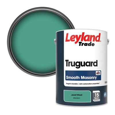 Leyland Trade Truguard Smooth Masonry Paint Jewel Weed (Ppg1230-5) 5L from B&Q