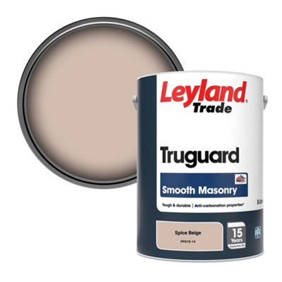 Leyland Trade Truguard Smooth Masonry Paint Spice Beige (Ppg18-14) 5L from B&Q