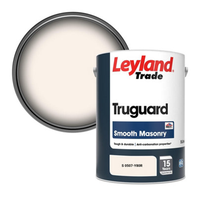 Leyland Trade Truguard Smooth Masonry Paint (S 0507-Y80R) 5L from B&Q