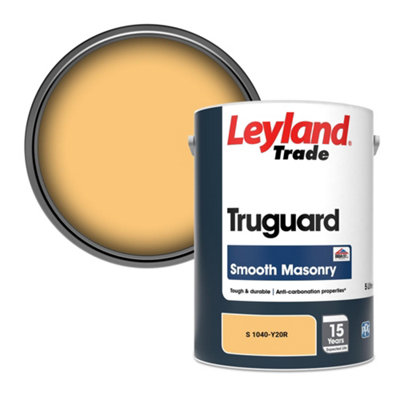 Leyland Trade Truguard Smooth Masonry Paint (S 1040-Y20R) 5L from B&Q