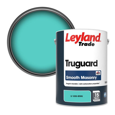 Leyland Trade Truguard Smooth Masonry Paint (S 1050-B50G) 5L from B&Q