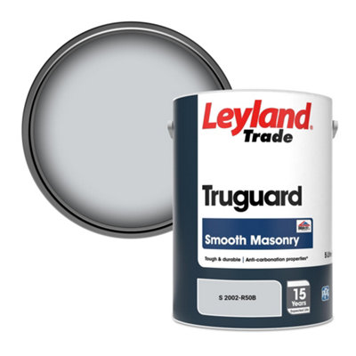 Leyland Trade Truguard Smooth Masonry Paint (S 2002-R50B) 5L from B&Q