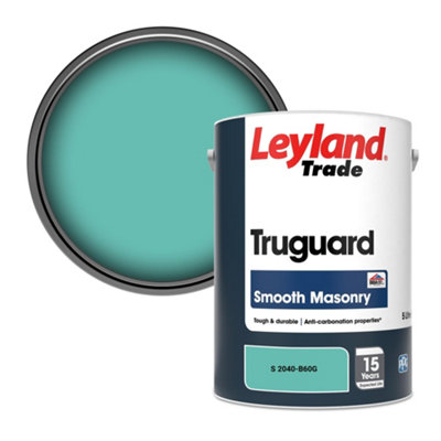 Leyland Trade Truguard Smooth Masonry Paint (S 2040-B60G) 5L from B&Q
