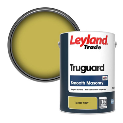 Leyland Trade Truguard Smooth Masonry Paint (S 2050-G80Y) 5L from B&Q