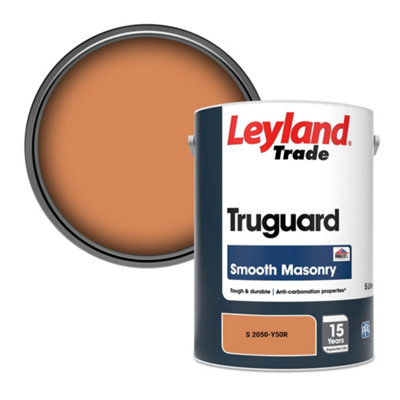 Leyland Trade Truguard Smooth Masonry Paint (S 2050-Y50R) 5L from B&Q