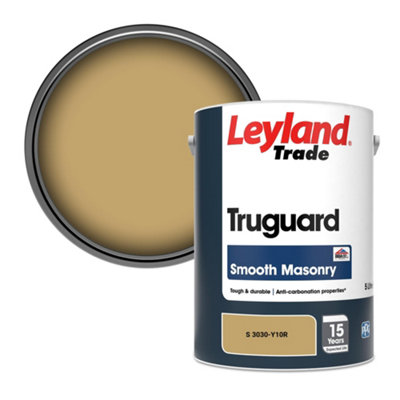 Leyland Trade Truguard Smooth Masonry Paint (S 3030-Y10R) 5L from B&Q