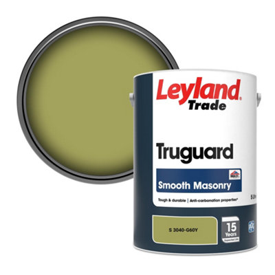 Leyland Trade Truguard Smooth Masonry Paint (S 3040-G60Y) 5L from B&Q