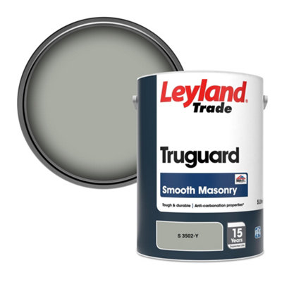 Leyland Trade Truguard Smooth Masonry Paint (S 3502-Y) 5L from B&Q