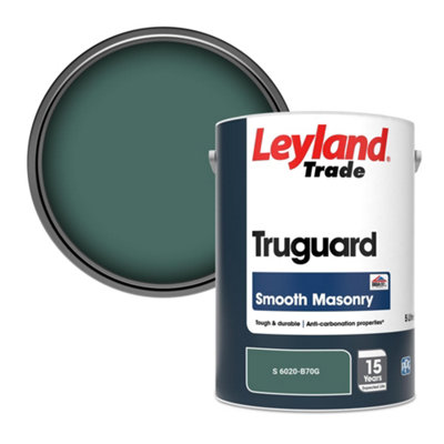 Leyland Trade Truguard Smooth Masonry Paint (S 6020-B70G) 5L from B&Q