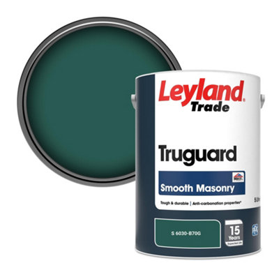 Leyland Trade Truguard Smooth Masonry Paint (S 6030-B70G) 5L from B&Q