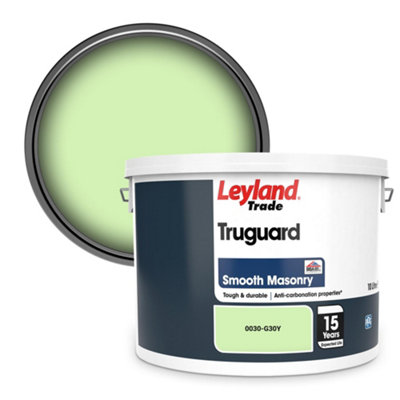 Leyland Trade Truguard Smooth Masonry Paint (0030-G30Y) 10L from B&Q