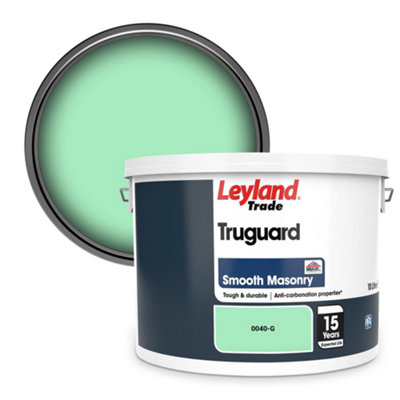 Leyland Trade Truguard Smooth Masonry Paint (0040-G) 10L from B&Q