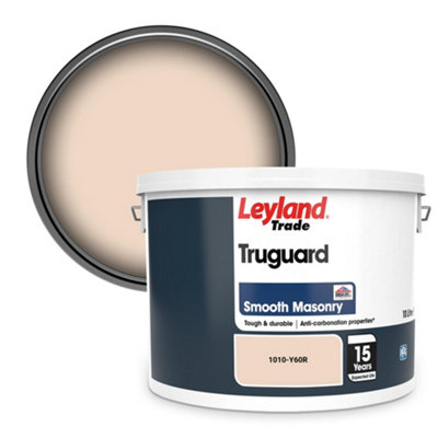 Leyland Trade Truguard Smooth Masonry Paint (1010-Y60R) 10L from B&Q