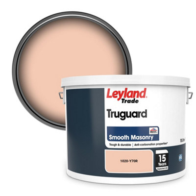 Leyland Trade Truguard Smooth Masonry Paint (1020-Y70R) 10L from B&Q