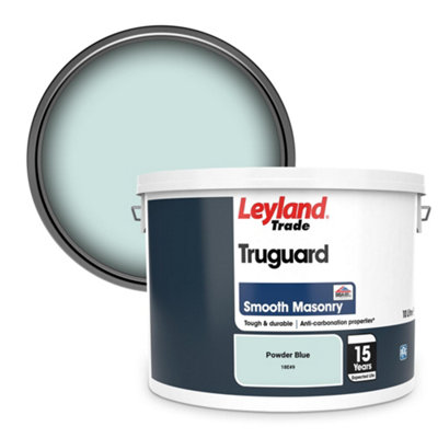 Leyland Trade Truguard Smooth Masonry Paint Powder Blue (18E49) 10L from B&Q