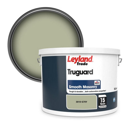 Leyland Trade Truguard Smooth Masonry Paint (3010-G70Y) 10L from B&Q