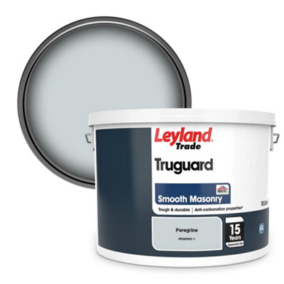 Leyland Trade Truguard Smooth Masonry Paint Peregrine (Ppg0993-1) 10L from B&Q
