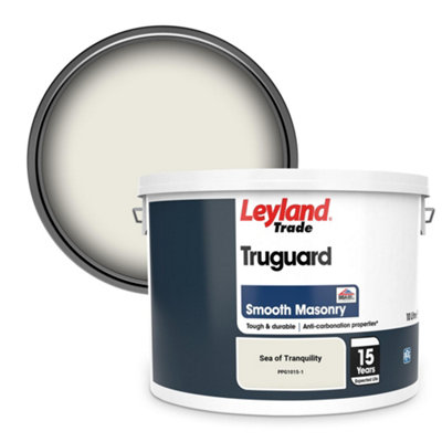 Leyland Trade Truguard Smooth Masonry Paint Sea Of Tranquility (Ppg1015-1) 10L from B&Q