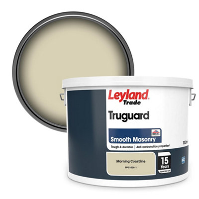 Leyland Trade Truguard Smooth Masonry Paint Morning Coastline (Ppg1026-1) 10L from B&Q