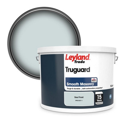 Leyland Trade Truguard Smooth Masonry Paint Sea Frost (Ppg1037-1) 10L from B&Q